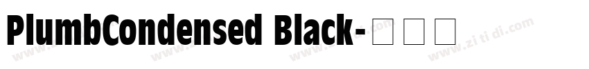 PlumbCondensed Black字体转换